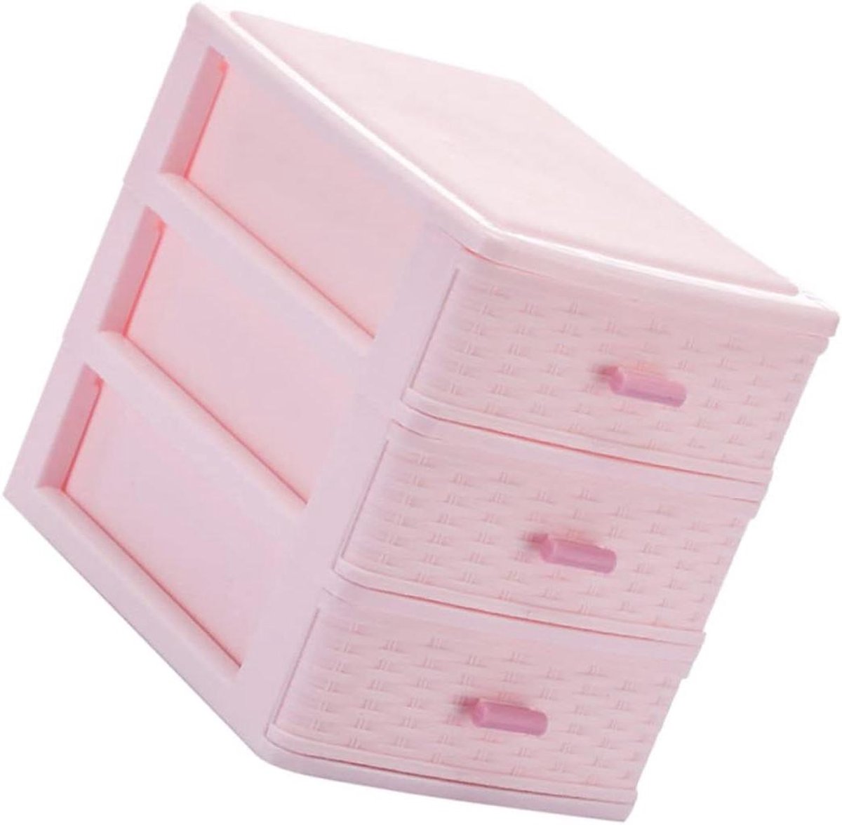 Bureau Organizer - Opbergkast - Werkplek Ordenen - Gelaagd Ontwerp - 17x15.2CM - Roze