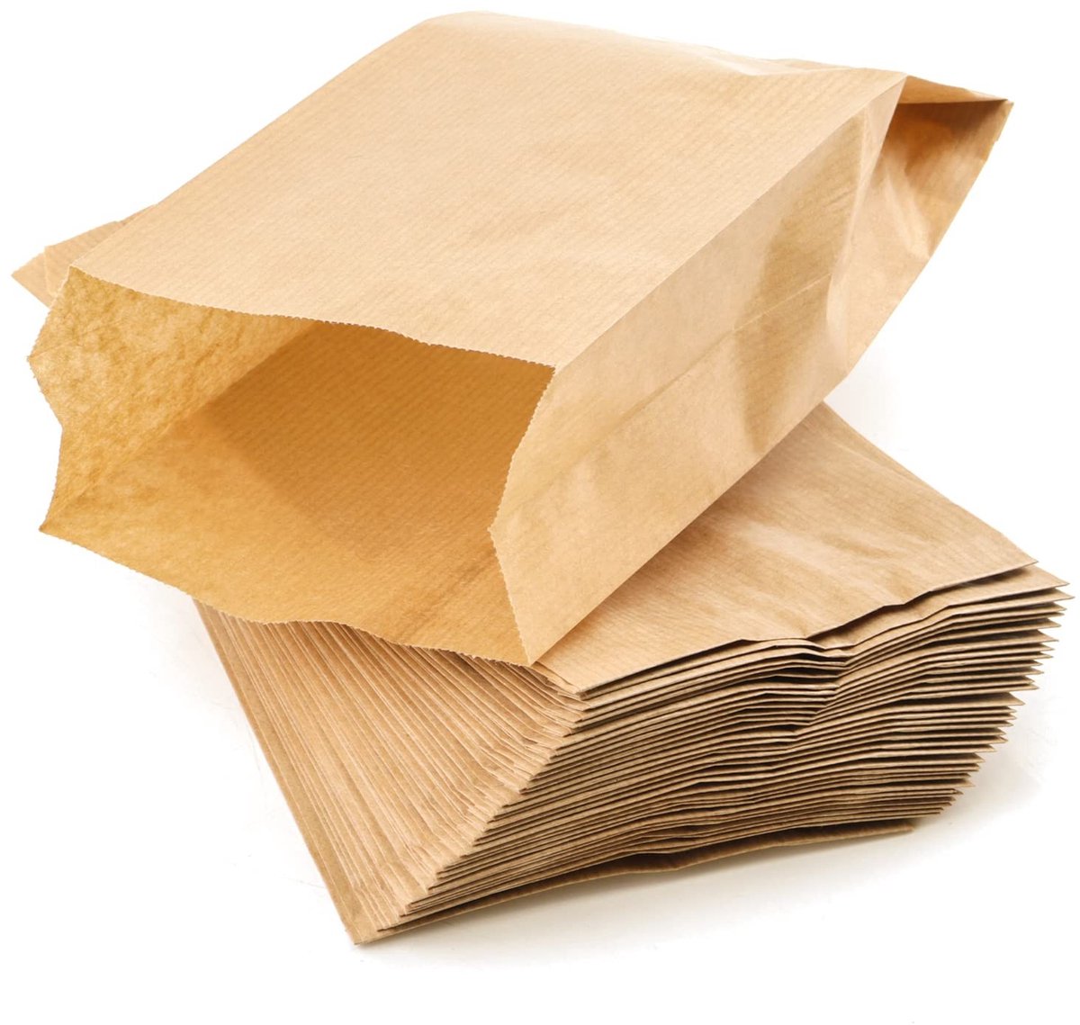 aladdien - Papieren Zakjes - Cadeauzakjes van Papier - Bruin - Broodzakken - Perfect voor Snoep en Koekjes - 100 Stuks - 18 x 32 cm
