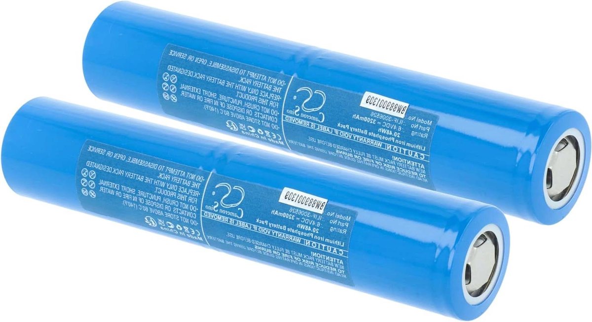 Vervangende Accu - Reserve Batterij - Zaklamp Verlichting - Hoge Capaciteit - 3200 mAh - Zwart