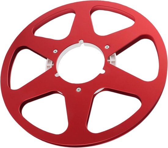 Lege Tape Spoel - Opwindspoel Spoel 1/4 inch - Audio Opnemen - Universele NAB Hub - 10 Inch - Rood van Merkloos — afbeelding 5