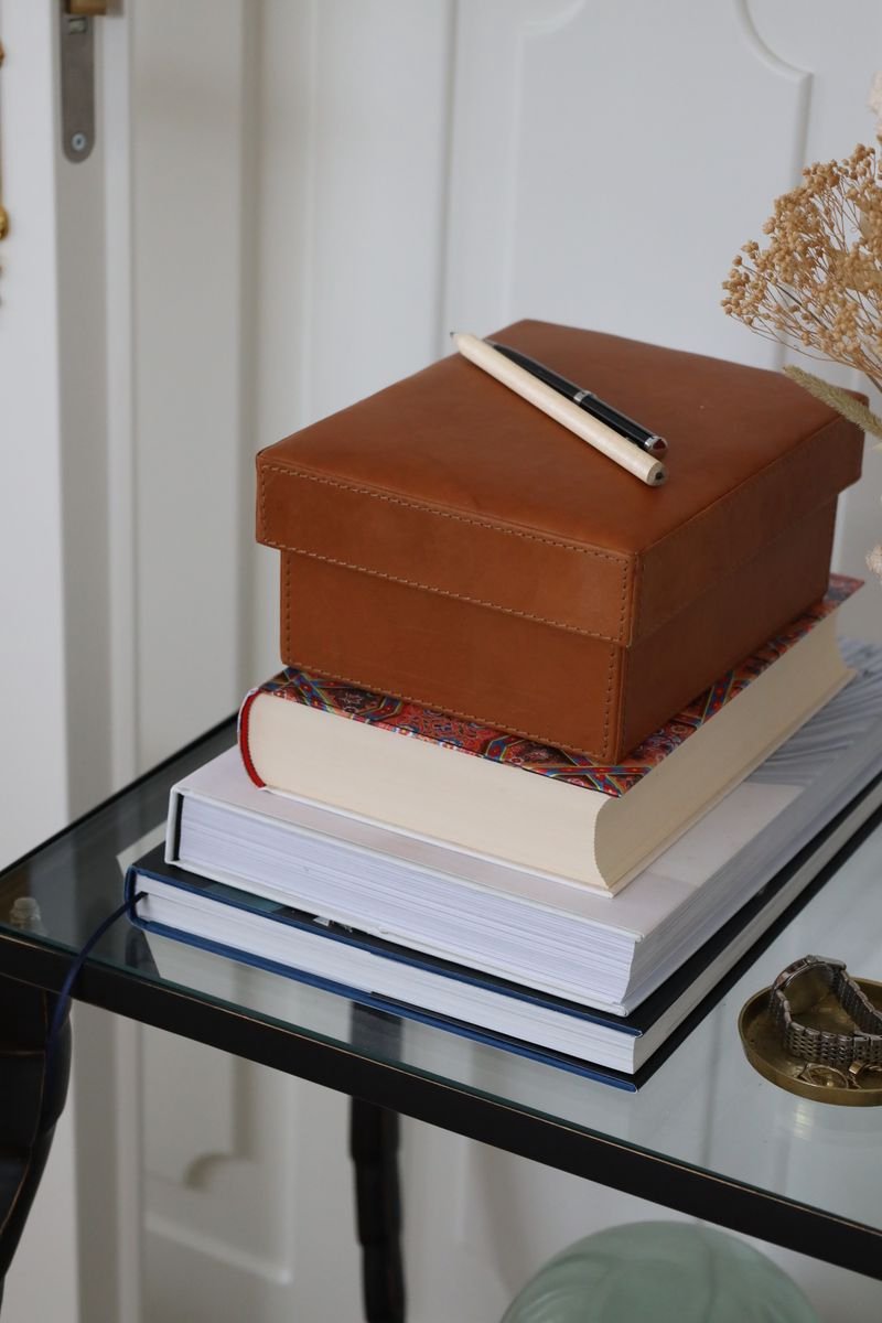 Sheepskin House - Leren Doos - 20.5x16.5x9 cm