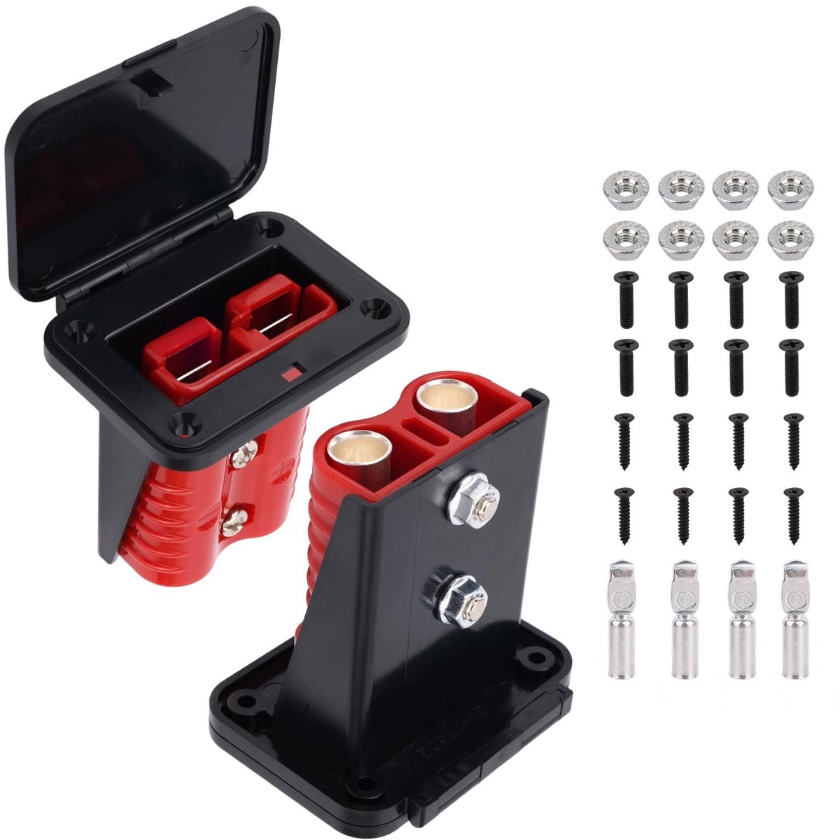 aladdien - Waterdichte Connector Kits - Hoogstroom Verbinding - Inclusief Bevestigingsmaterialen - 175A - Kits voor Auto en Boot - 2 Stuks - Geschik...