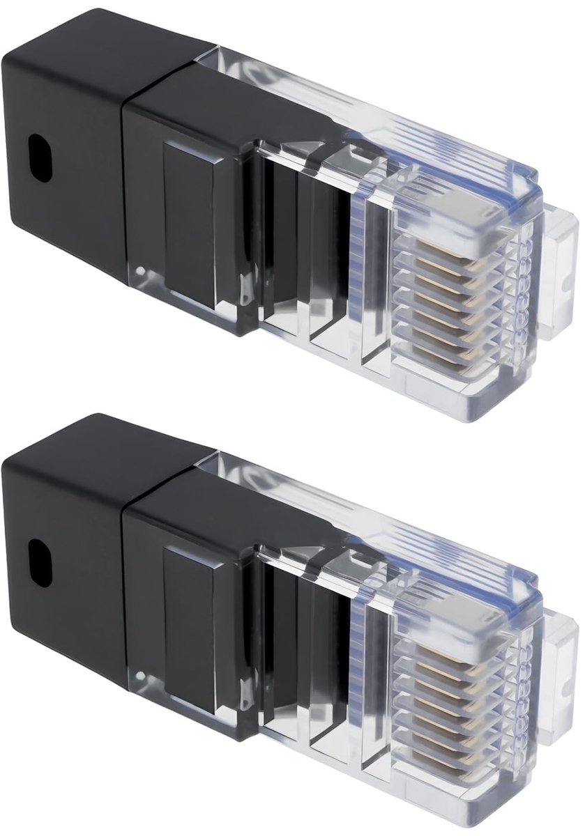 aladdien - RJ45 Connectoren - 120Ω Afsluitweerstand - voor Ethernet Tests - Zwart - netwerkkabels - netwerkverbinding - ethernet