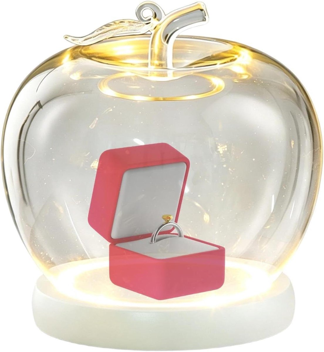 Glazen Stolp - Display Koepel - Objecten Tonen - Stofwerend Ontwerp - 16.5 cm Hoog - Wit