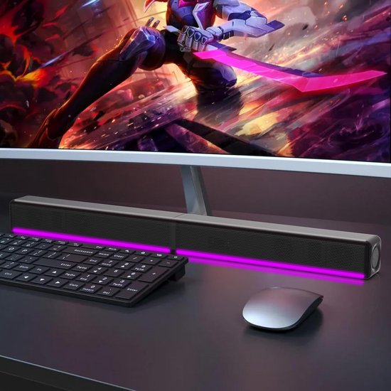 Krachtige Soundbar met RGB LED-verlichting en Afneembare Speakers — afbeelding 2