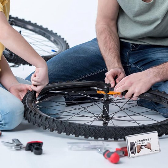 Fiets reparatieset - Bandenset lek - Onderweg repareren - Compact nulvolume - 7.5 x 4 cm - Eenheidsmaat van Merkloos — afbeelding 4