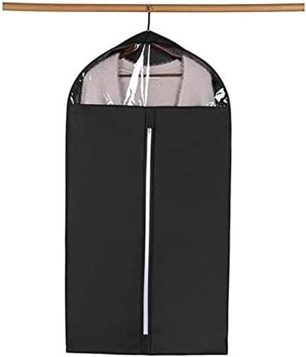 Kledinghoes Set - Opberghoes Kleding - Kleding Beschermen - Stof- en Vochtwerend - 60x10x130cm - Zwart
