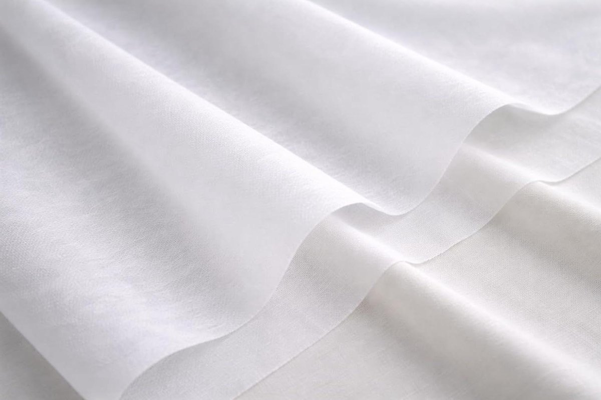 Opstrijkbare Versteviging - Stof Versteviger - Kleding Maken - Lichtgewicht - 150cm Breed - Wit