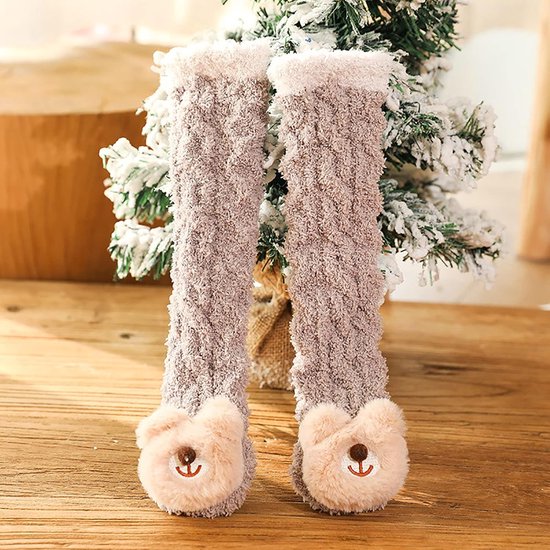 Babysokken - Winter sokken - Dagelijks comfort - Dikke coral fleece - 28 cm - Multi-color — afbeelding 2
