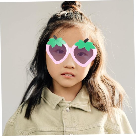 Kinder Zonnebrillen - Fruit Bril - Feest Accessoire - Unieke Vormgeving - 4 Paar - Multi van Kinder — afbeelding 2