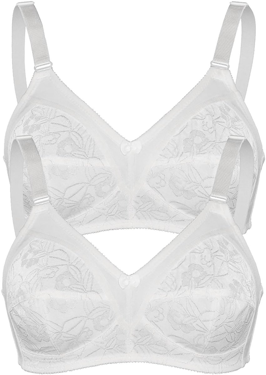 Verpakking van 2 Zachte BH GLANZEND JACQUARD