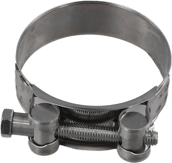 Slangklem - Slangenklem - Bevestigen van Slangen - Scharnierende Bout - 52-73 mm - Zilver — afbeelding 4