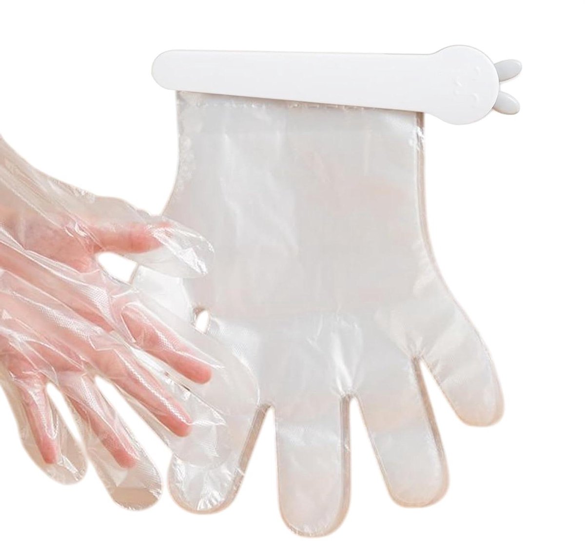 Handschoen Houder - Muur Organizer - Hygiënisch Werken - Eenvoudige Toegang - 21 x 4.5 cm - Wit
