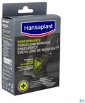 Hansaplast Performance Enkelbrace met Dynamic Guard Technology, op een afbeelding van een enkel.