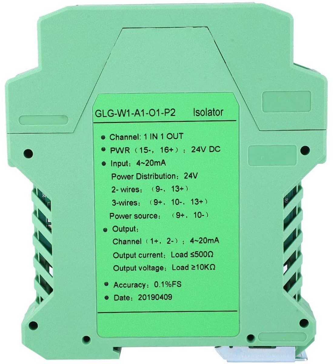 aladdien - DC-stroomsignaalisolatorzender - 4-20mA - Laag stroomverbruik - Compact formaat - Detectiesignaalconditioner - Geschikt voor industriële ...