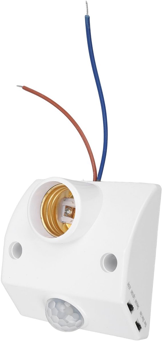 aladdien - Lamphouder met bewegingssensor - E27 licht - Automatisch inschakelen - Nachtlicht - Menselijke lichaamsinductie - Comfortabel en energieb...