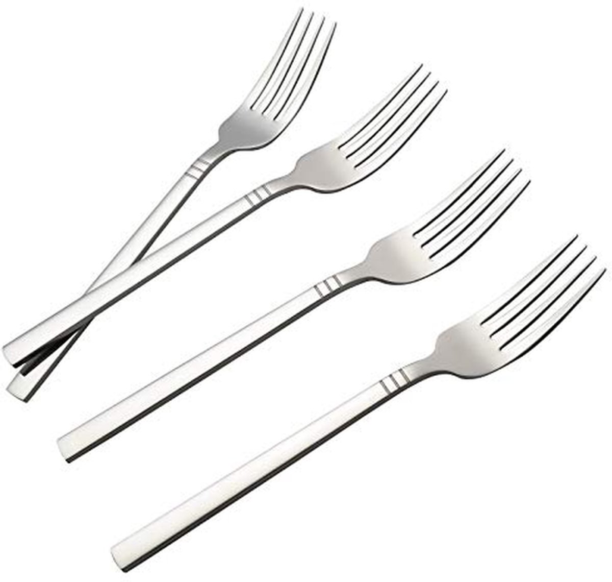 Set van 12 roestvrijstalen dinervorken – 18/10 kwaliteit