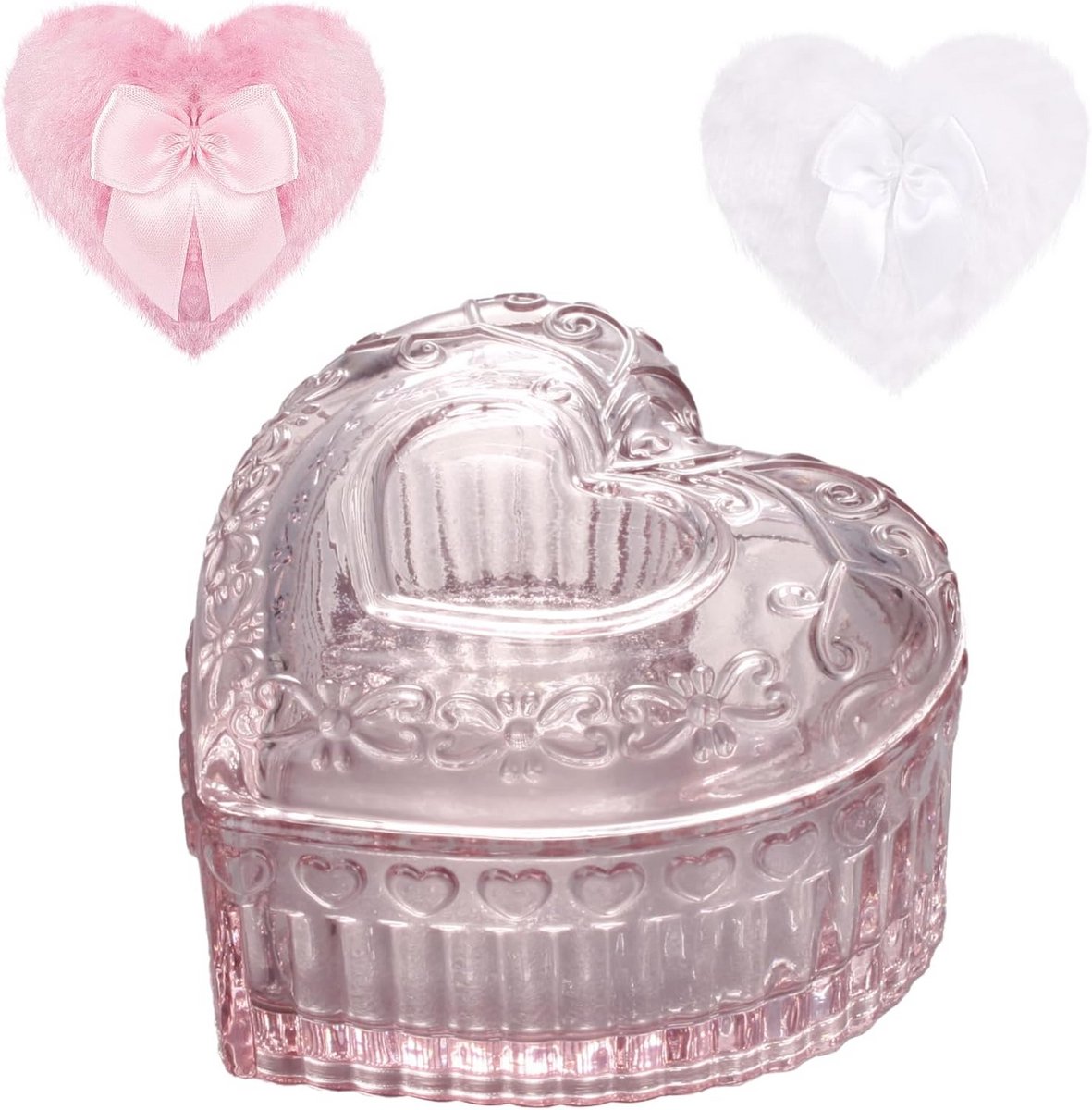 Powder Puffs & Containers for Body Crystal Clear Reusable Dust Powder Box with Washable Velvet Face Body Glitter Soft Puffs Wet Dry Makeup