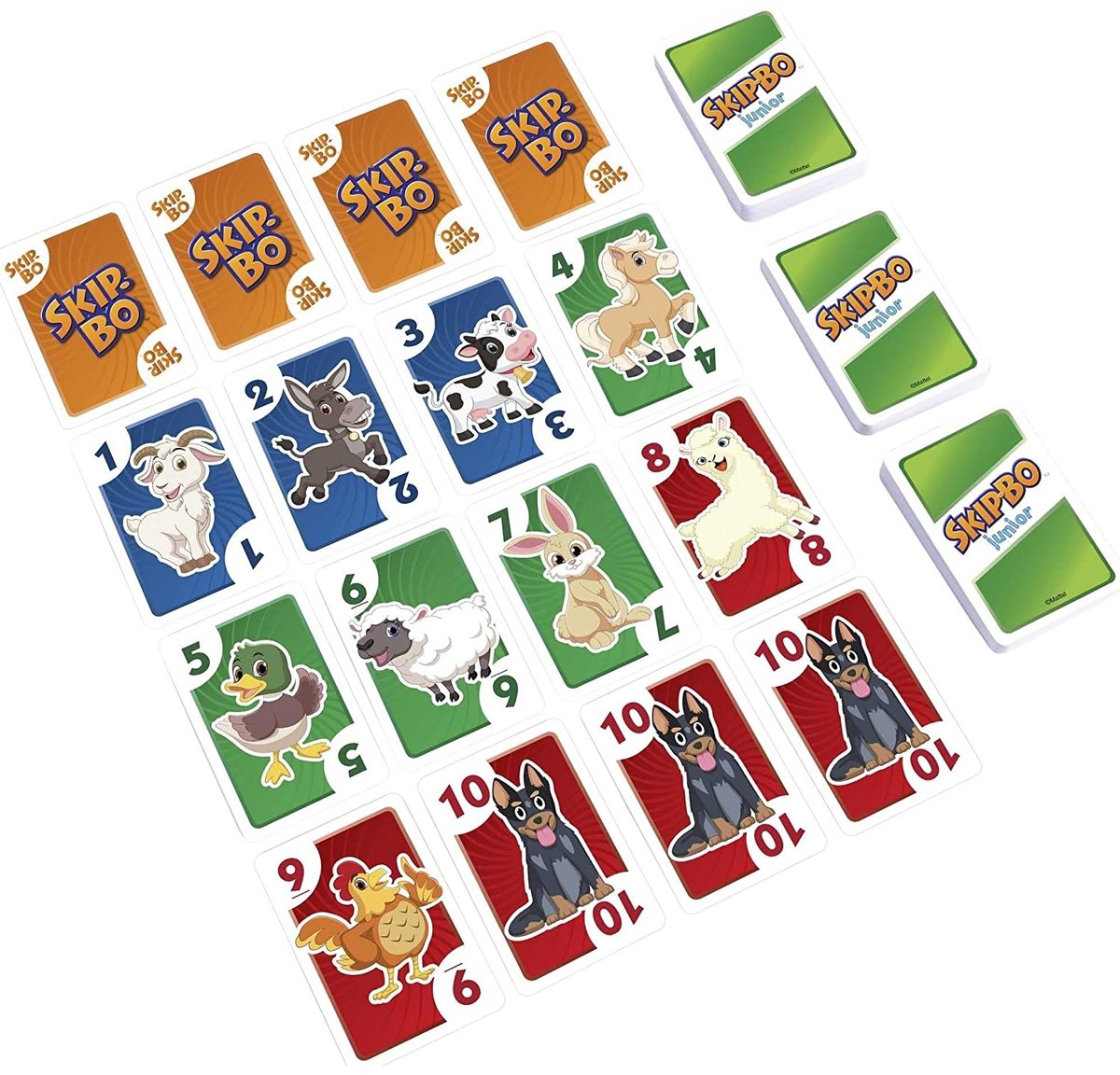 Mattel Games Skip-Bo Junior - Kaartspel - Kinderspel — afbeelding 8