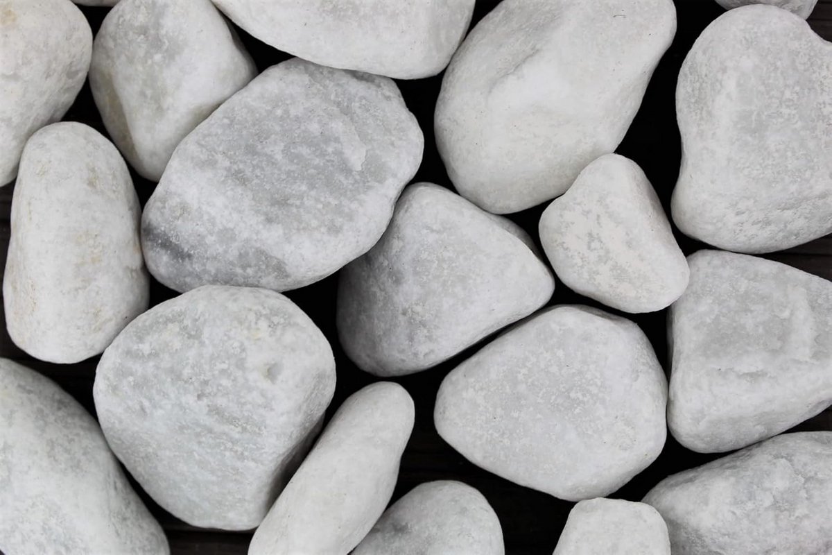 Gartenwelt Riegelsberger Gravel 5 kg natural gravel washed carrara grain 40-60 mm garden gravel pond gravel decorative road stones ornamental gravel