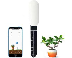 Smart Zigbee Bodemvochtigheidssensor, Zigbee-hub nodig, Nauwkeurige meting, Capacitieve sonde, Vocht/Temperatuurmeter voor tuinbeplanting, Compatibel met Homey, Hubitat, SmartThings, Home