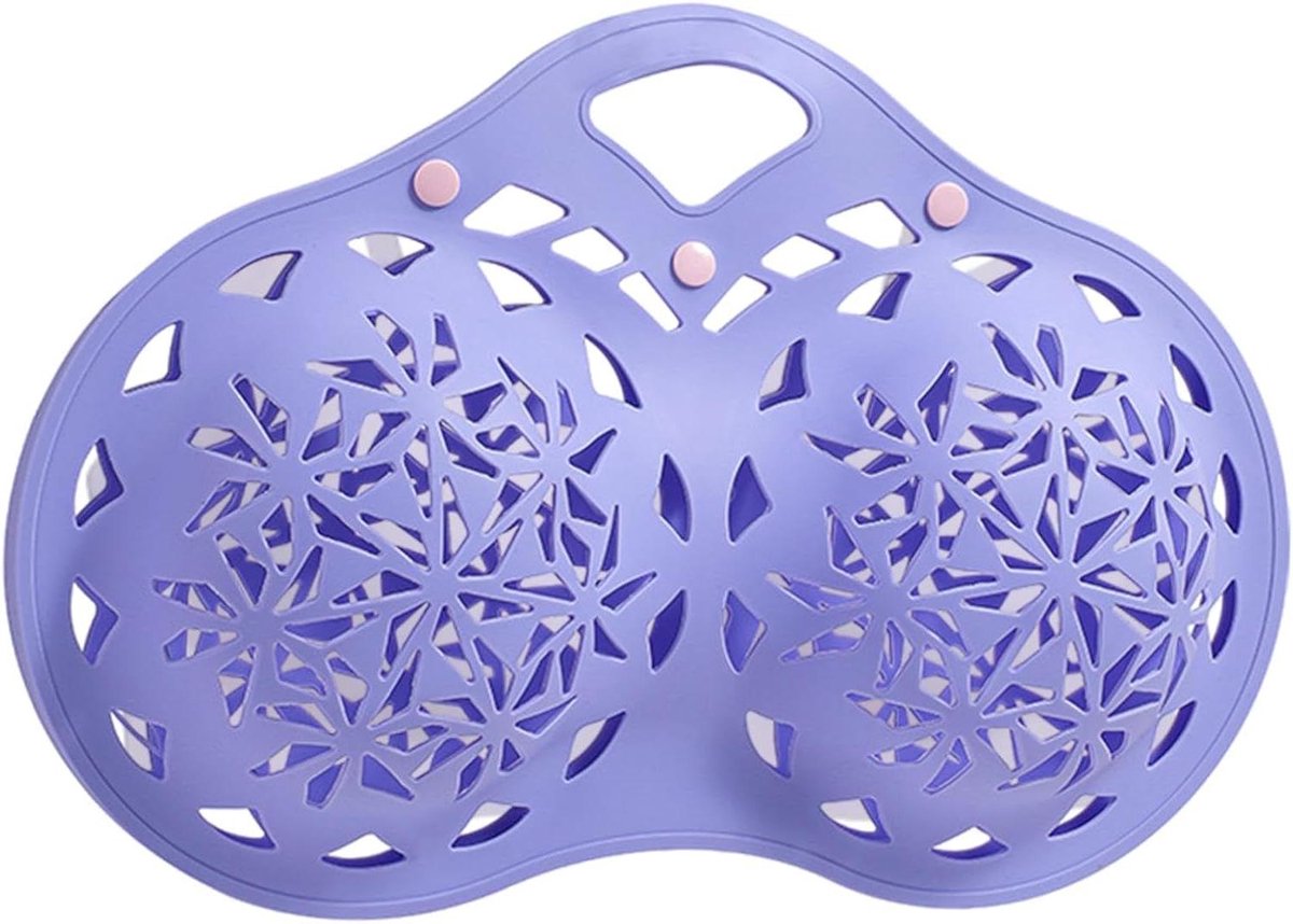 Wasmachine Beha Zak - Lingerie Waszak - Ondergoed Beschermen - Met Ophangring - 38x25x6 cm - Paars