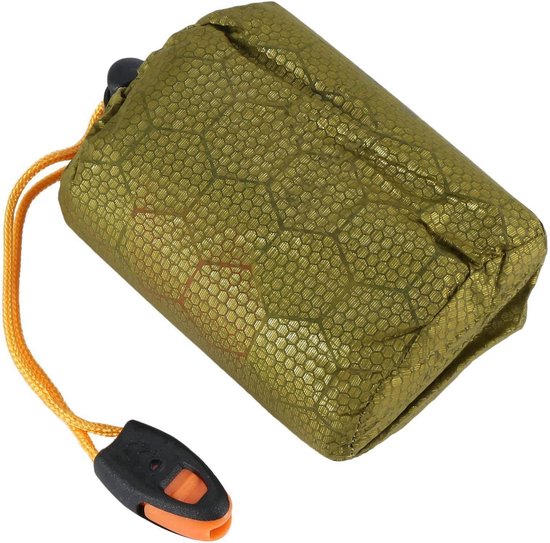 Noodslaapzak Bivy - Survival Slaapzak - Outdoor Noodsituaties - 90% Warmtebehoud - 4 Stuks - Groen — afbeelding 2