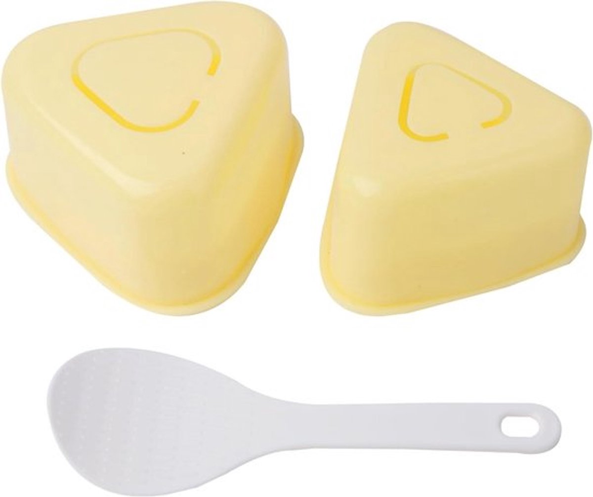 Set van 3 vormen voor onigiri en sushi maker, makkelijk in gebruik, BPA-vrij