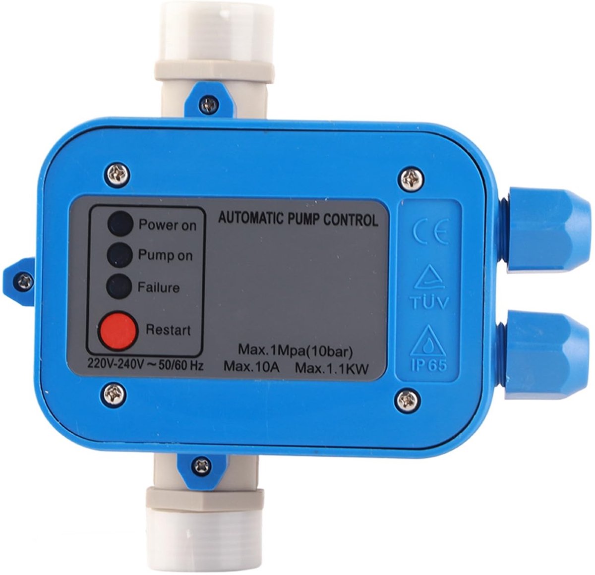 aladdien - Automatische Waterpomp - Drukregelaar - Zelfaanzuigend - Blauw - Elektronische Schakelaar - Geschikt voor Thuis - Yosoo