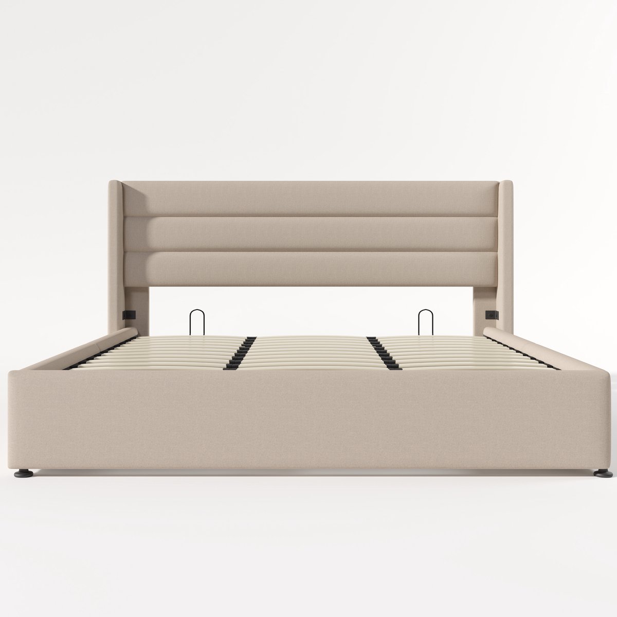 Boxspring - 180x200cm - Linnen - Opbergruimte