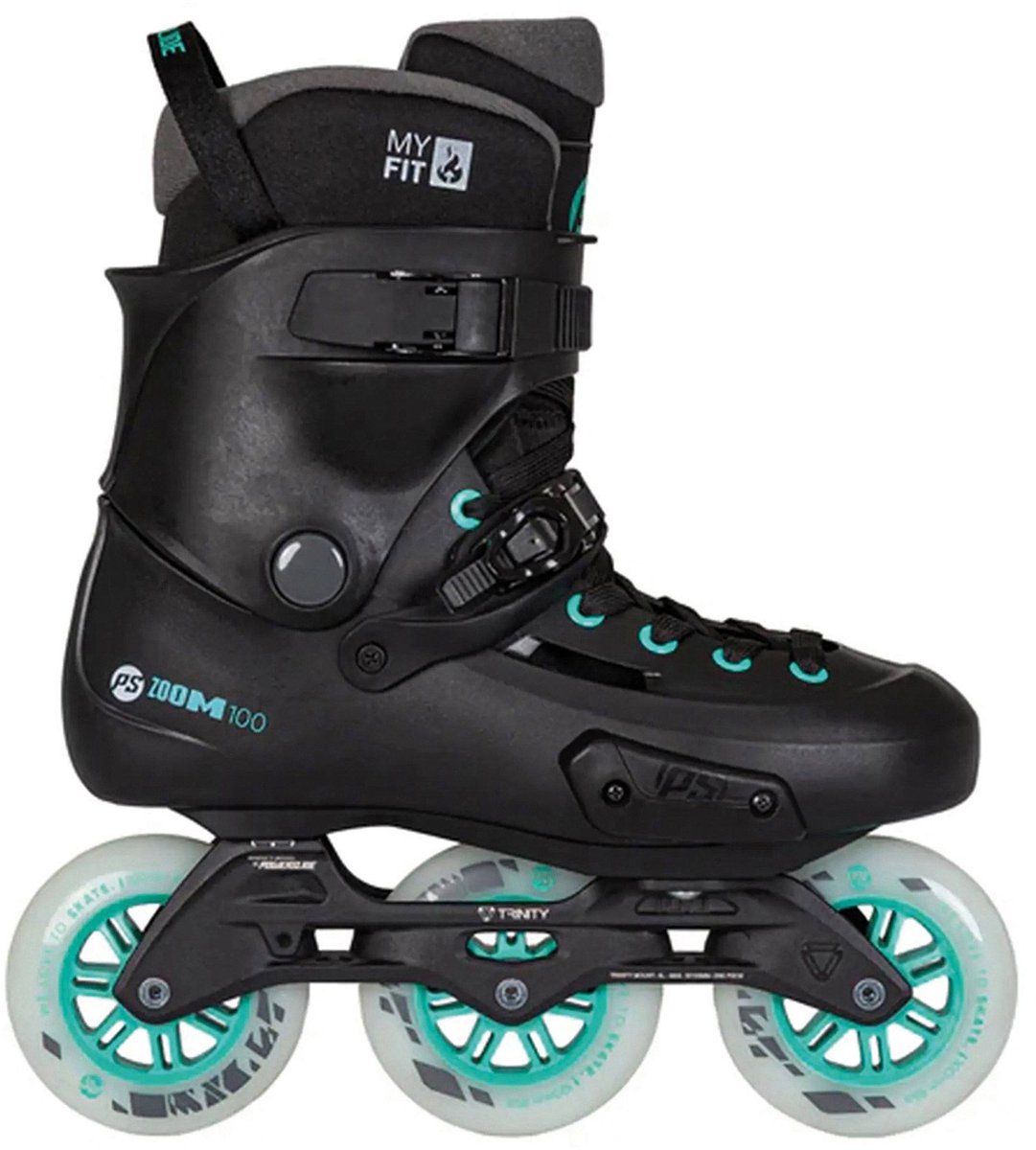 Powerslide Zoom Pro 100 Skates Senior Zwart