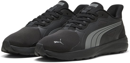 Sneaker Puma noire avec "formstrip" grise, profil latéral