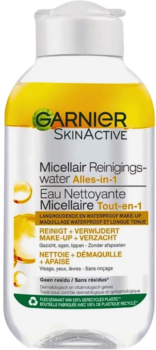 1 x Garnier - Micellair Reinigingswater - Olie - 100 ml - Micellair Reinigingswater - Make-up Remover - Olie - Gezichtsreiniging - Waterproof Make-up Verwijderen