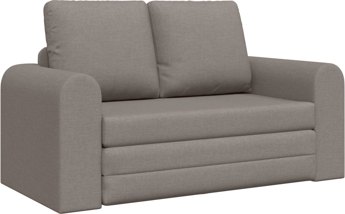 vidaXL Slaapbank - Taupe - 148 - x - 71 - x - 83 - cm - Stof