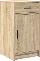vidaXL - Dressoir - Sonoma - Eik - 40 - x - 40,5 - x - 75 - cm - Bewerkt - hout
