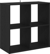 vidaXL - Boekenkast - Zwart - Eiken - 68.5 - x - 32 - x - 68.5 - cm