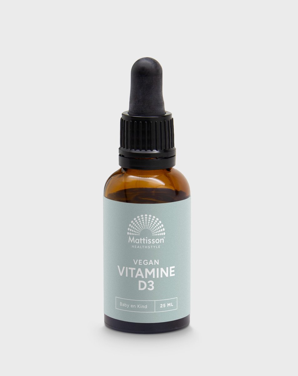 Goedkoopste Mattisson - Vegan Vitamine D3 Druppels - Baby & Kind - 10 mcg - 25ml