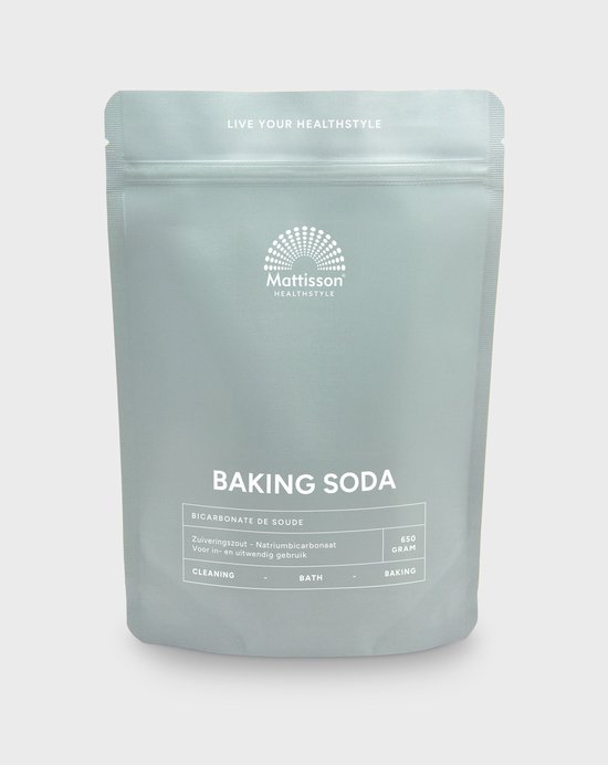Mattisson - Baking Soda - Zuiveringszout Natriumbicarbonaat - Vegan - 650 Gram