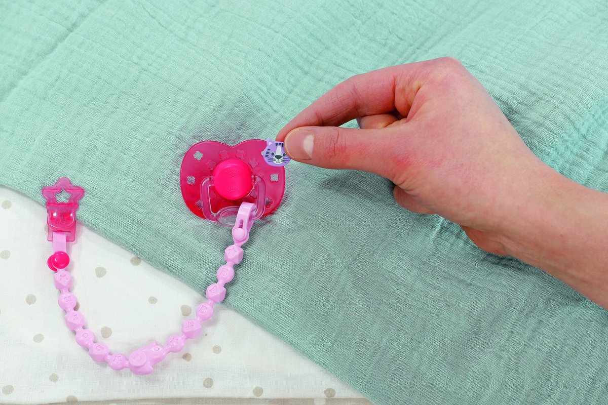 BABY born speen met clip poppenaccessoire - Assorti. — afbeelding 6