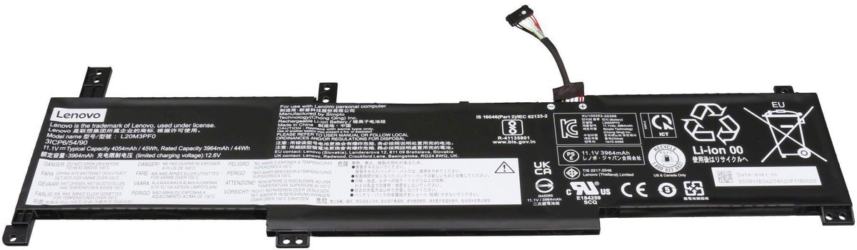 Lenovo SB11B36274 Batterij - 45Wh - (3 cellen 11,1V)