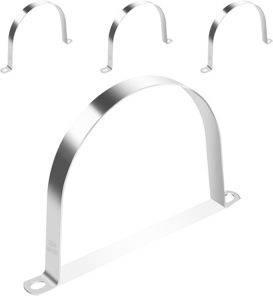 Bolatus 20 Stuks 25 Mm Buisklem Roestvrij Staal Bevestigingsklem Verbindingsring U Gereedschap Twee Gaten Buisklemmen Met Schroeven 689567287