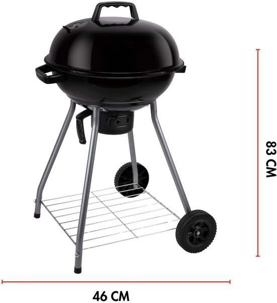 alpina Barbecue - Kogelbarbecue - BBQ - met Deksel - Ø 45 cm - Houtskool van Alpina — afbeelding 5
