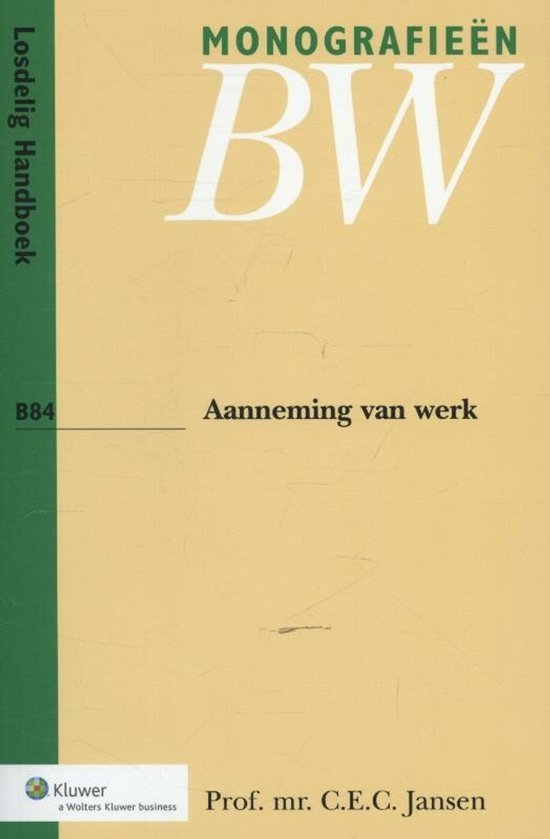 Aanneming van werk - cover