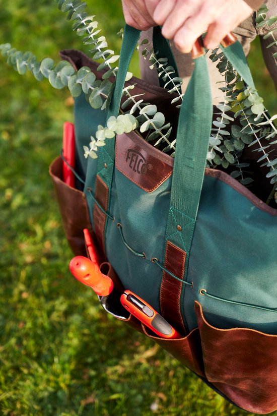 FELCO 481 Tuiniertas - Waterdicht katoenen canvas & eersteklas leer van Felco — afbeelding 2