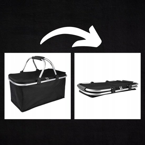 Panier pique-nique pliable - Sac isotherme - Sac de plage - Panier isotherme - 30 litres