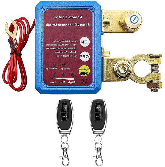 Coupe Circuit Batterie 12V, 240A Coupe Batterie Voiture Avec