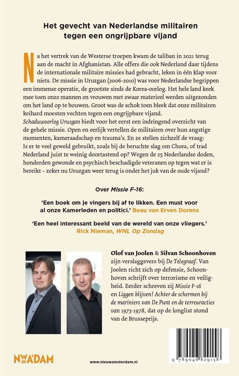 Schaduwoorlog Uruzgan - back cover