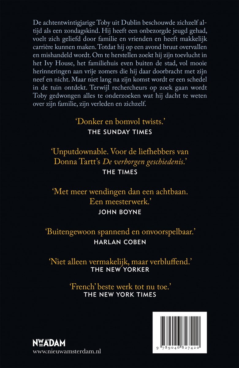 Een zondagskind - back cover