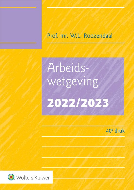 Arbeidswetgeving 2022/2023 - cover