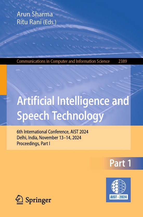 Springer Nature Proceedings Computer Science 1 - Artificial  ... - cover